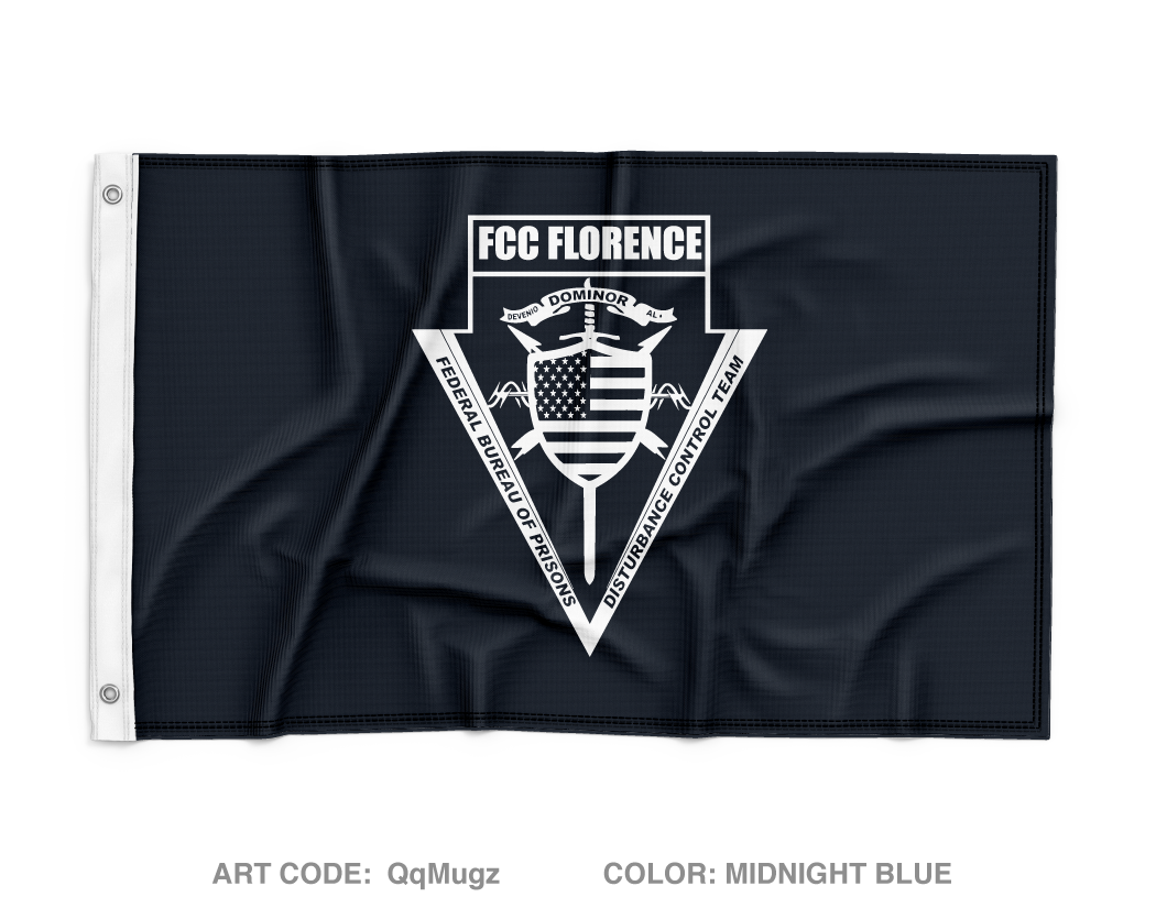 FCC Florence Disturbance Control Team Wall Flag - QqMugz