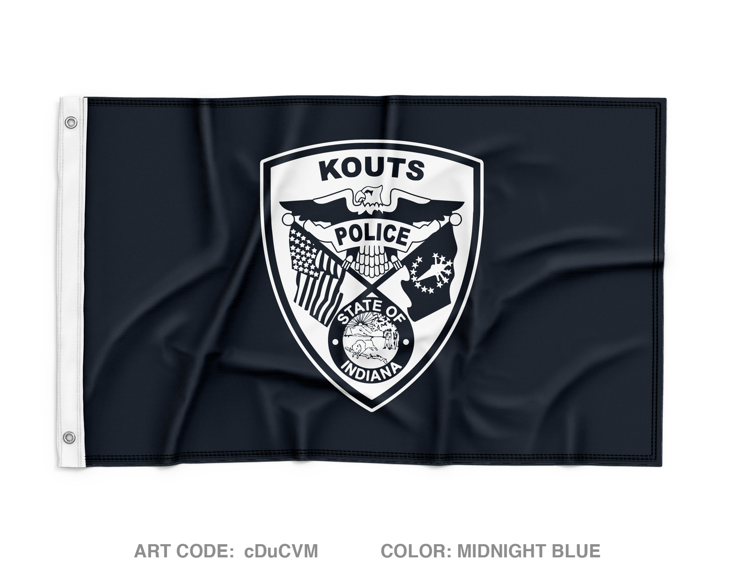 Kouts Police Wall Flag - cDuCVM