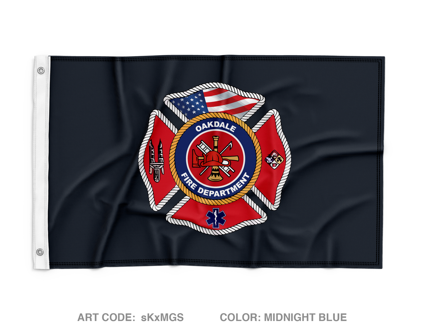Oakdale Fire Wall Flag - sKxMGS