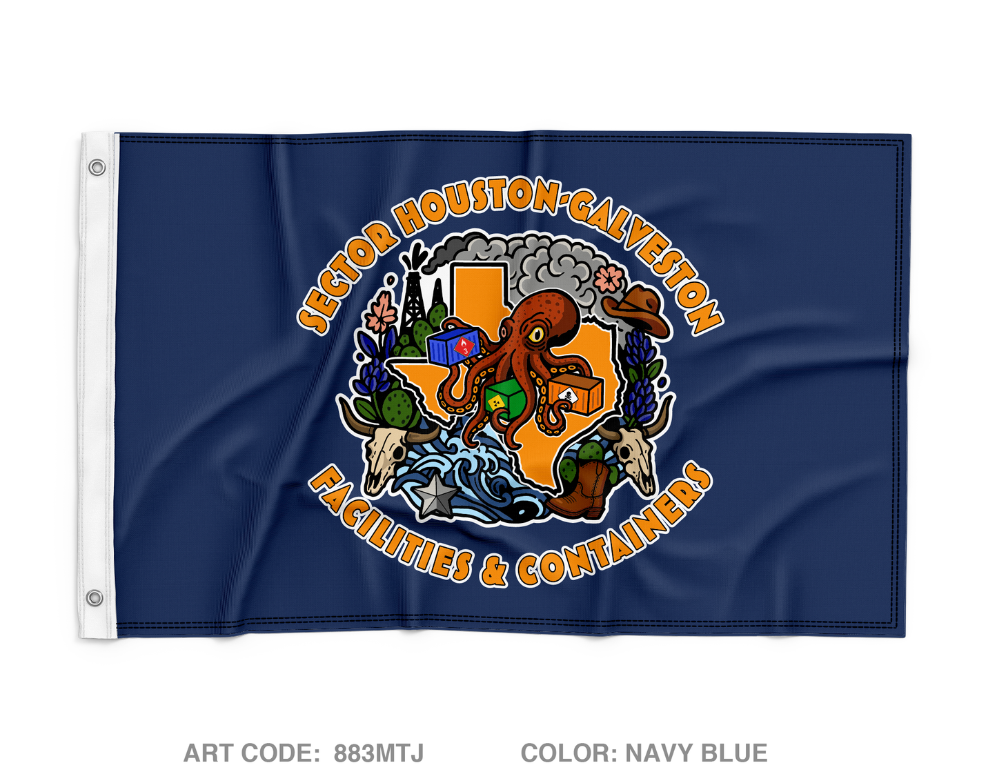 Sector Houston-Galveston Facilities Wall Flag - 883MTJ