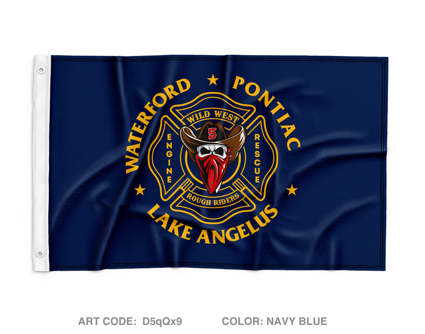 Station 5 Wall Flag - D5qQx9