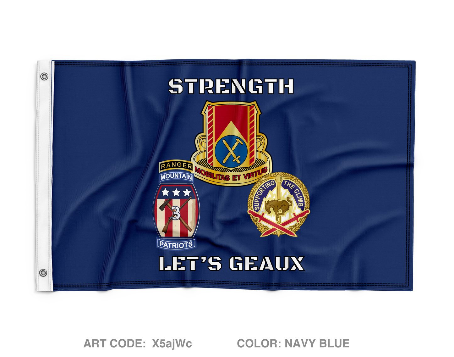 710 Light Support Battalion Wall Flag - X5ajWc