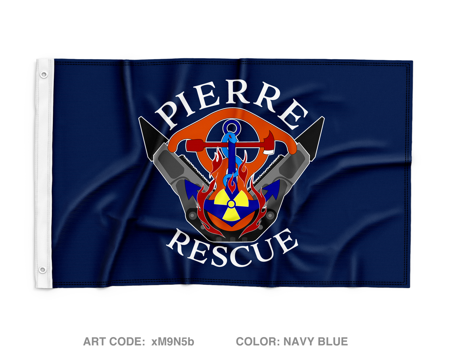Pierre Rescue Squad Wall Flag - xM9N5b