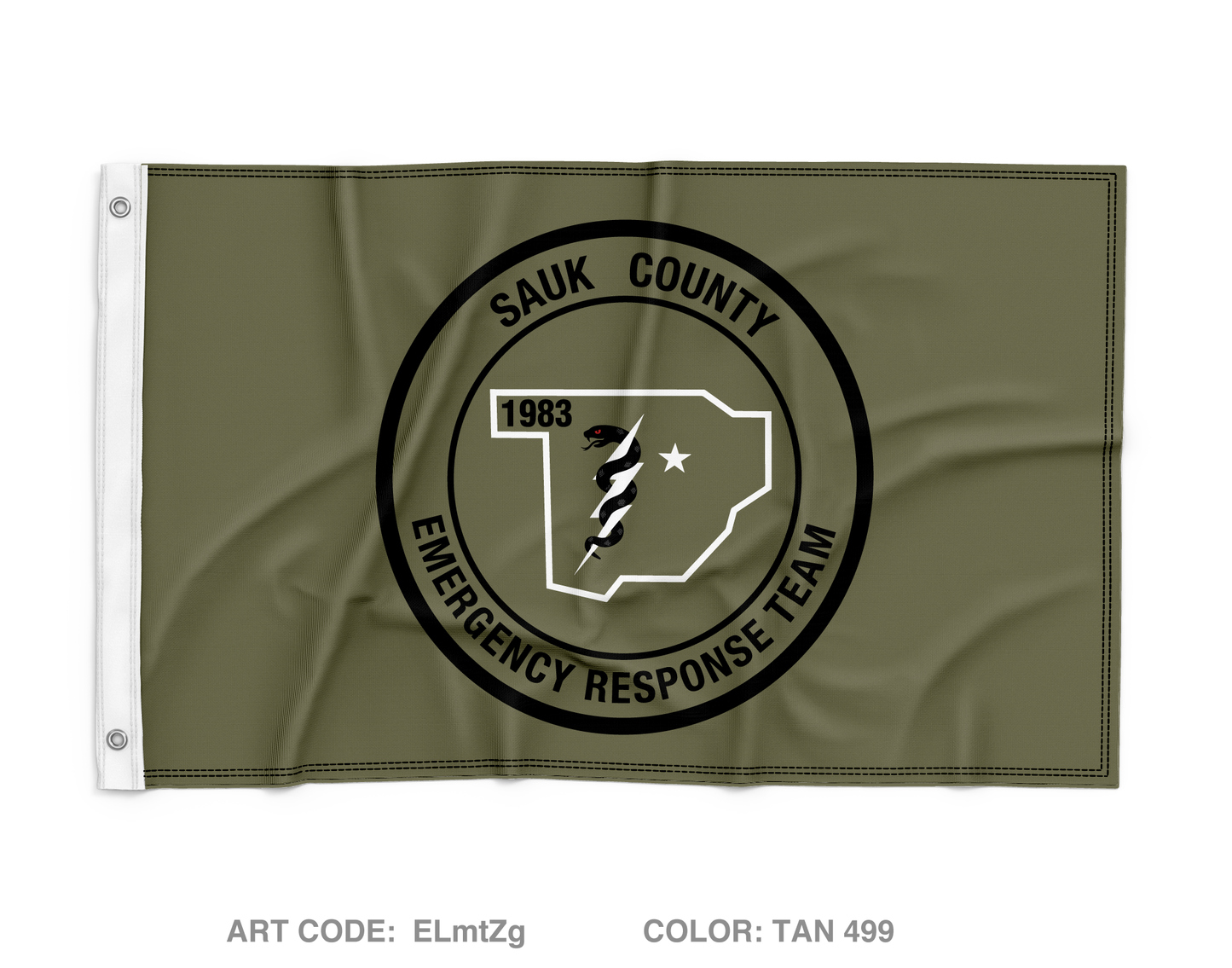 Sauk County Emergency Response Team Wall Flag - ELmtZg
