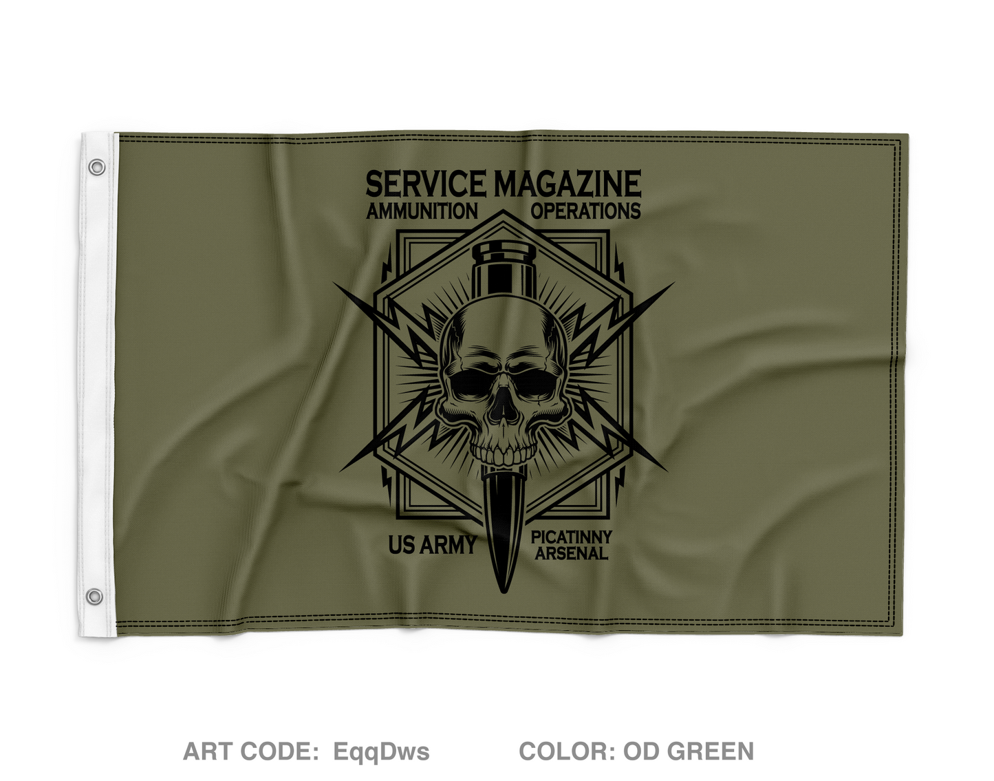 Explosive Ordnance Disposal Technology Division (EOD) Wall Flag - EqqDws