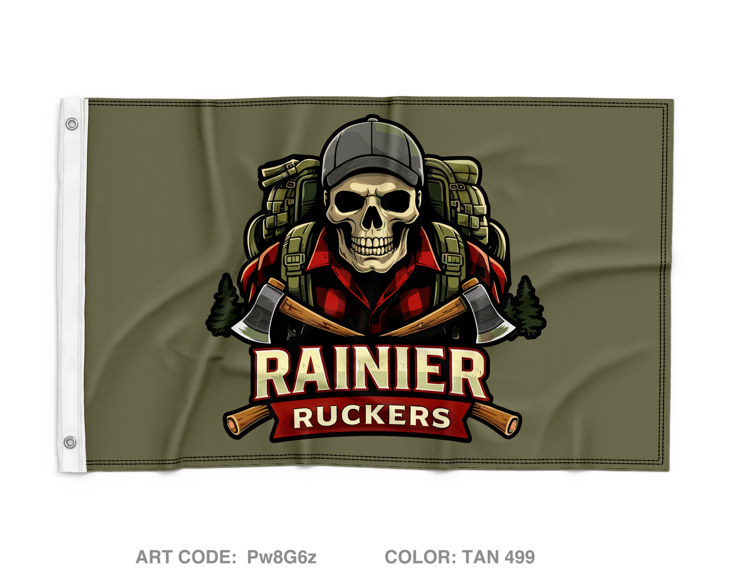 Rainier Ruckers Wall Flag - Pw8G6z