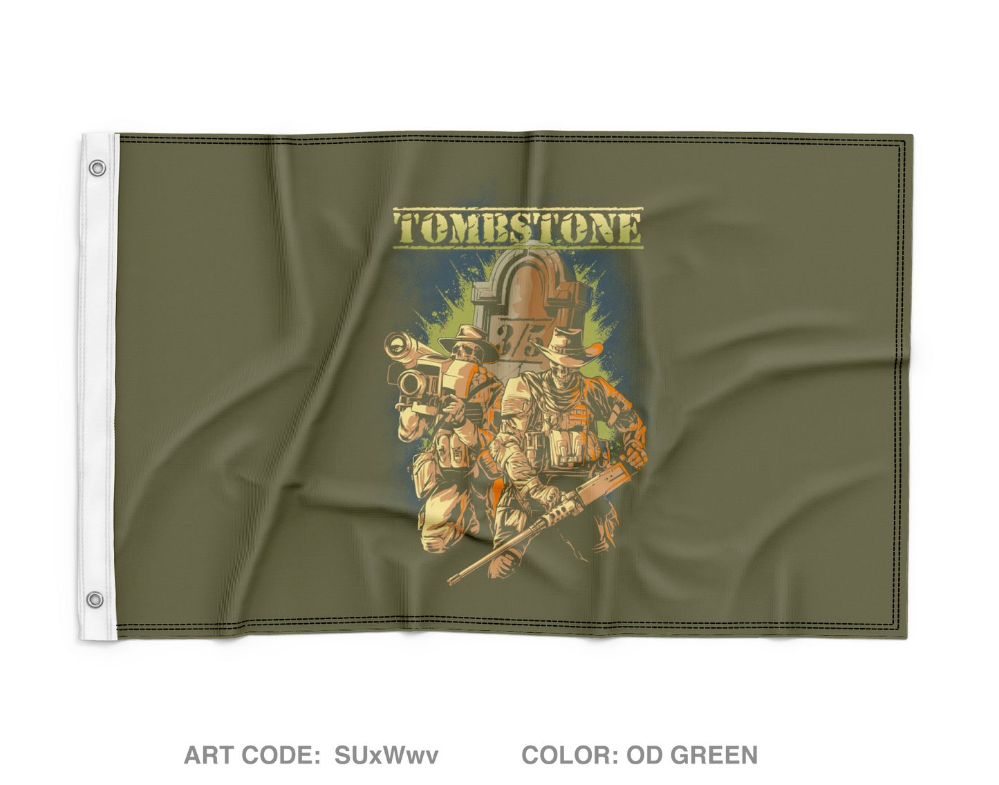 CAAT 1 Tombstone Wall Flag - SUxWwv