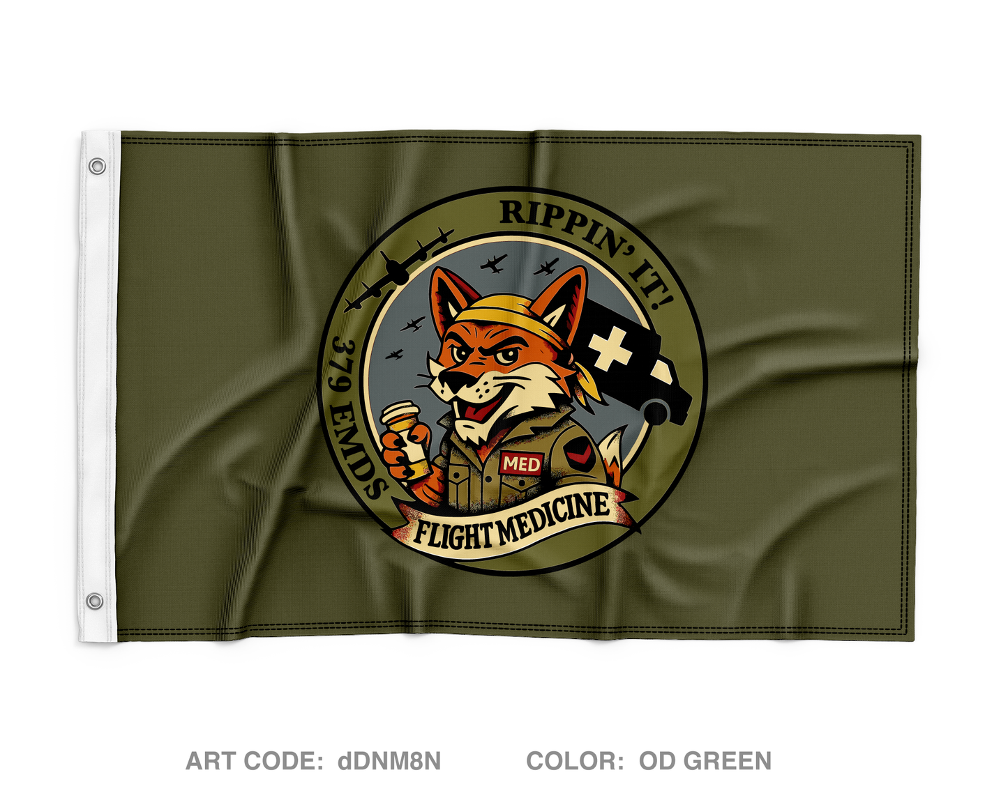 Flight Med Wall Flag - dDNM8N