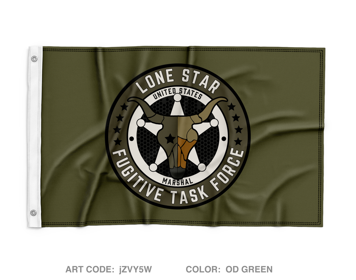 Lone Star Fugitive Task Force Wall Flag - jZVY5W