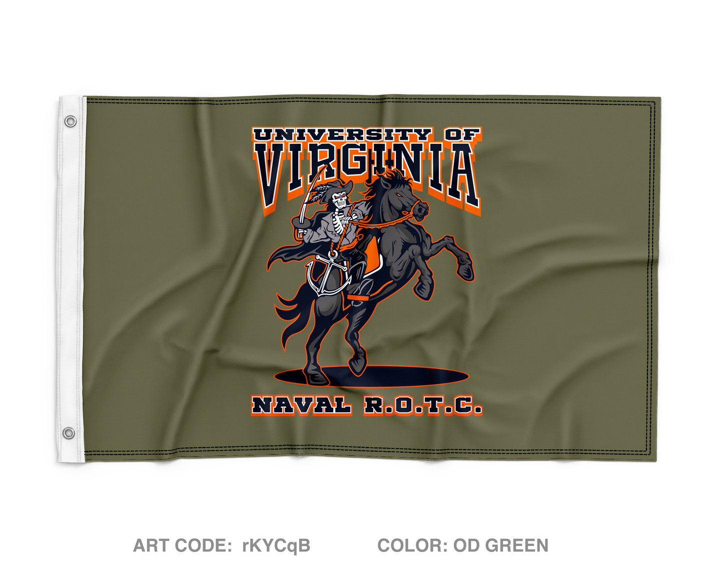 UVA NROTC Wall Flag - rKYCqB