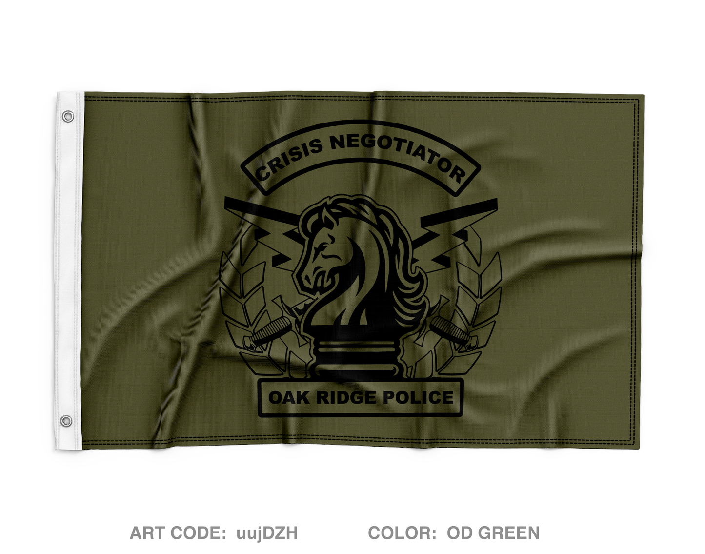 Oak Ridge Police Department Wall Flag - uujDZH