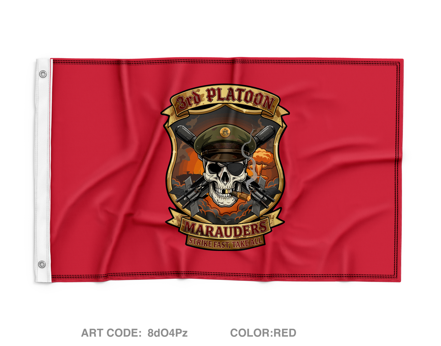 3rd Platoon MARAUDERS Wall Flag - 8dO4Pz