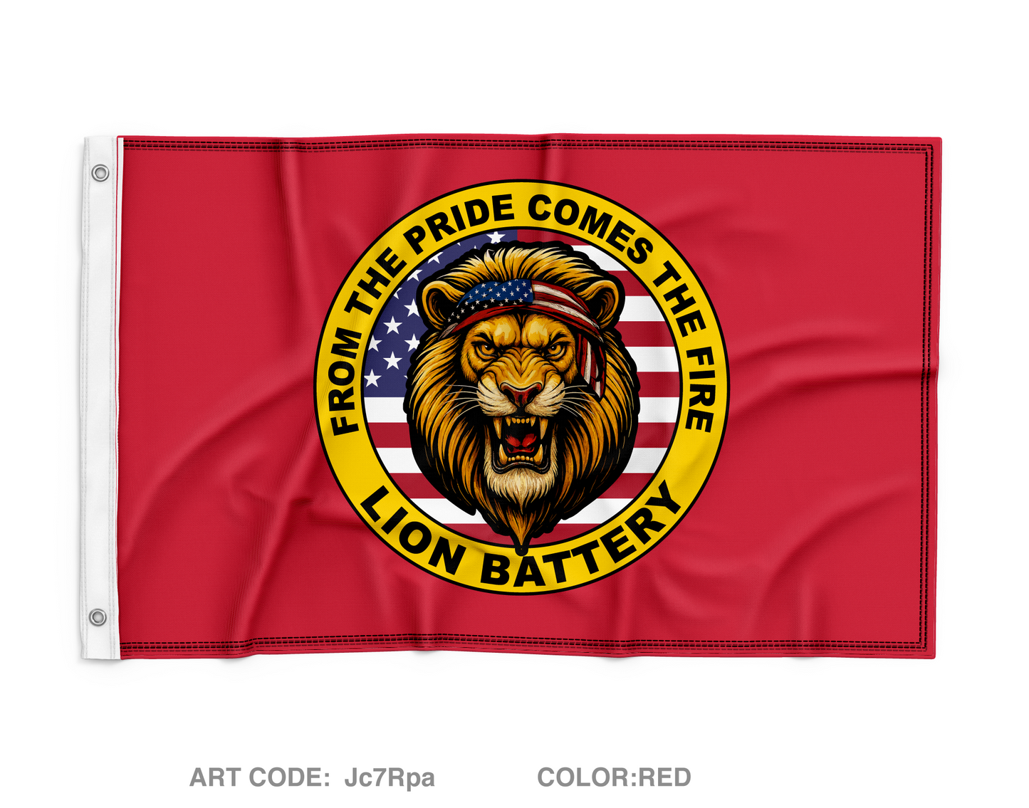 Lion Battery Wall Flag - Jc7Rpa