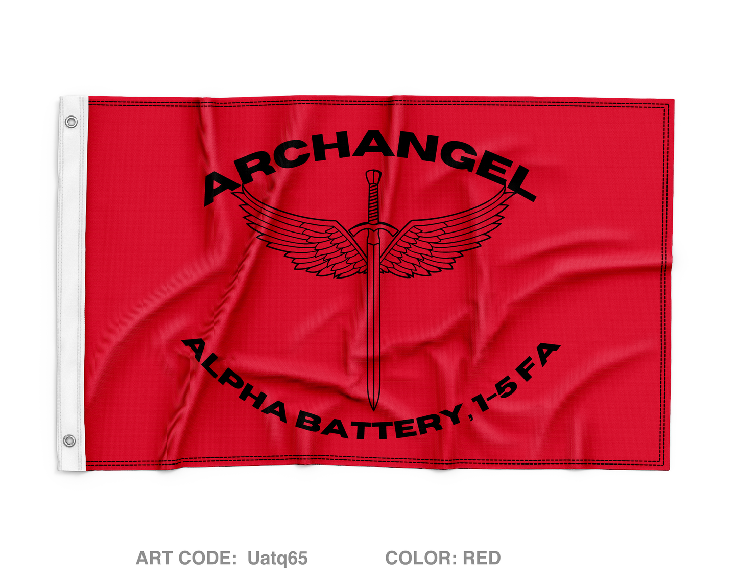 Alpha Battery Wall Flag - Uatq65