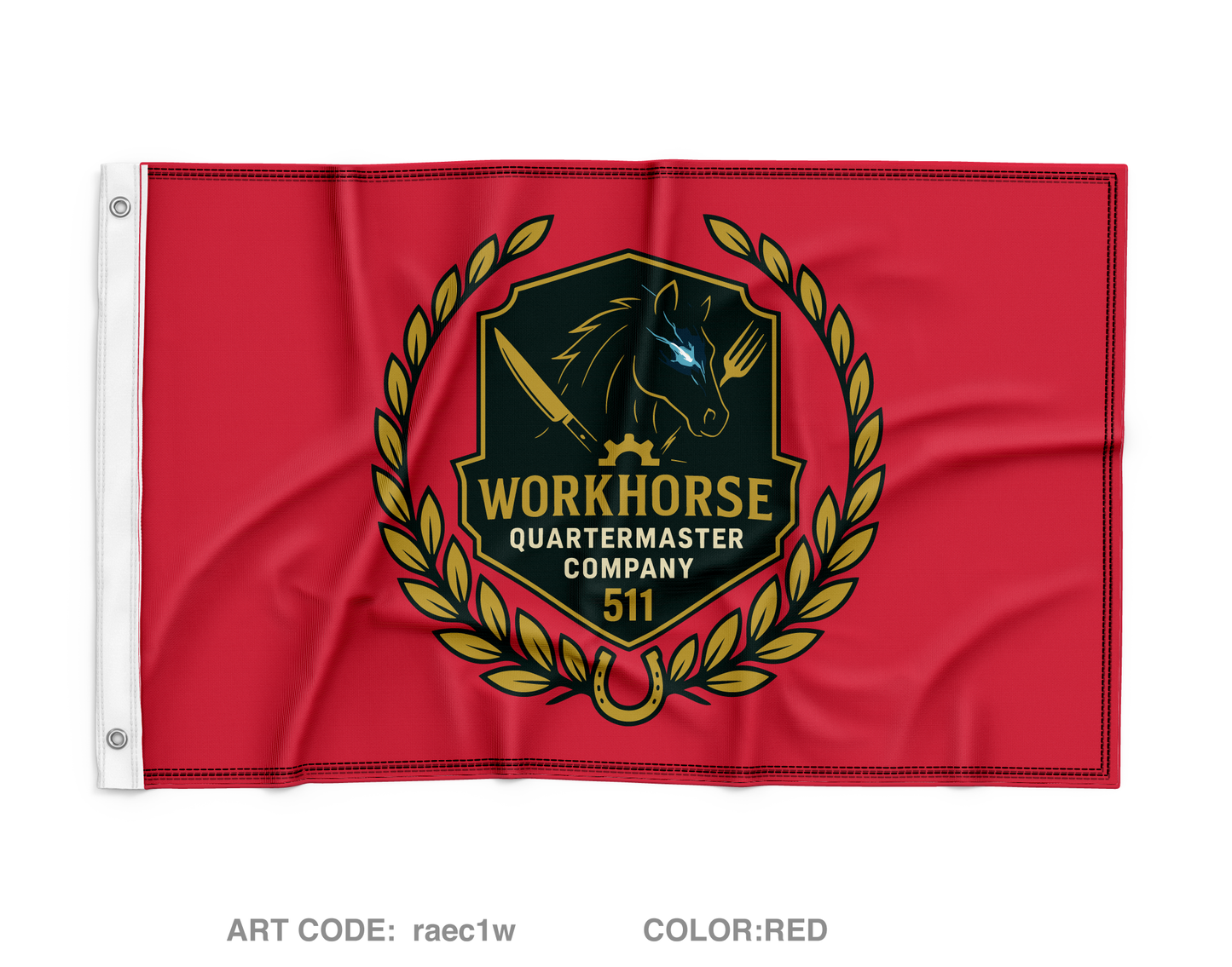 511th QMC Wall Flag - raec1w