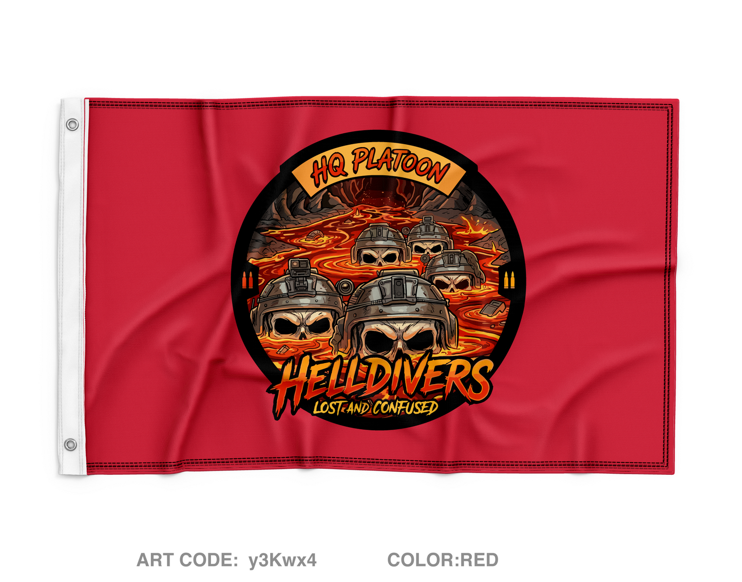 HQ Platoon Wall Flag - y3Kwx4