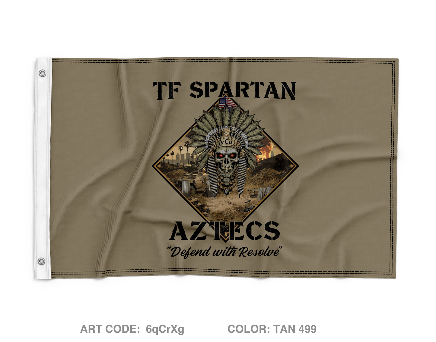 TF Spartan A Co. Wall Flag - 6qCrXg