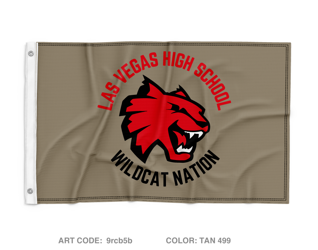 Las Vegas HS Wild Cat Battalion Wall Flag - 9rcb5b