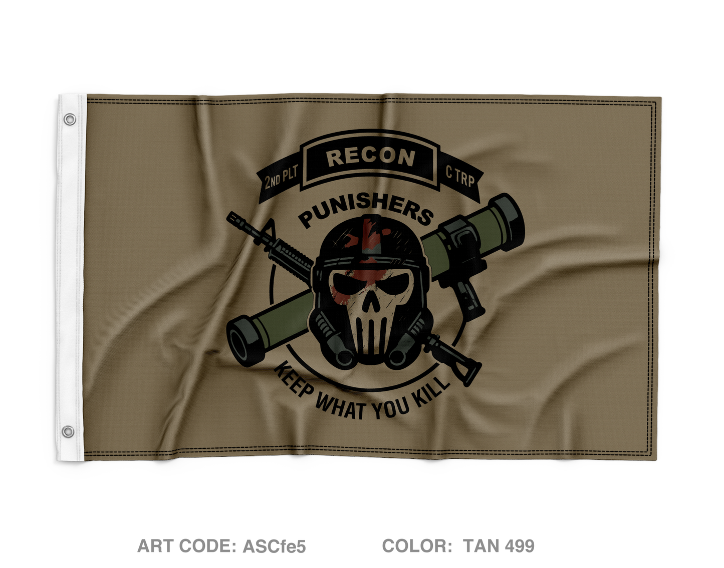 2nd Platoon, C Troop, 2-15 Cav Wall Flag - ASCfe5