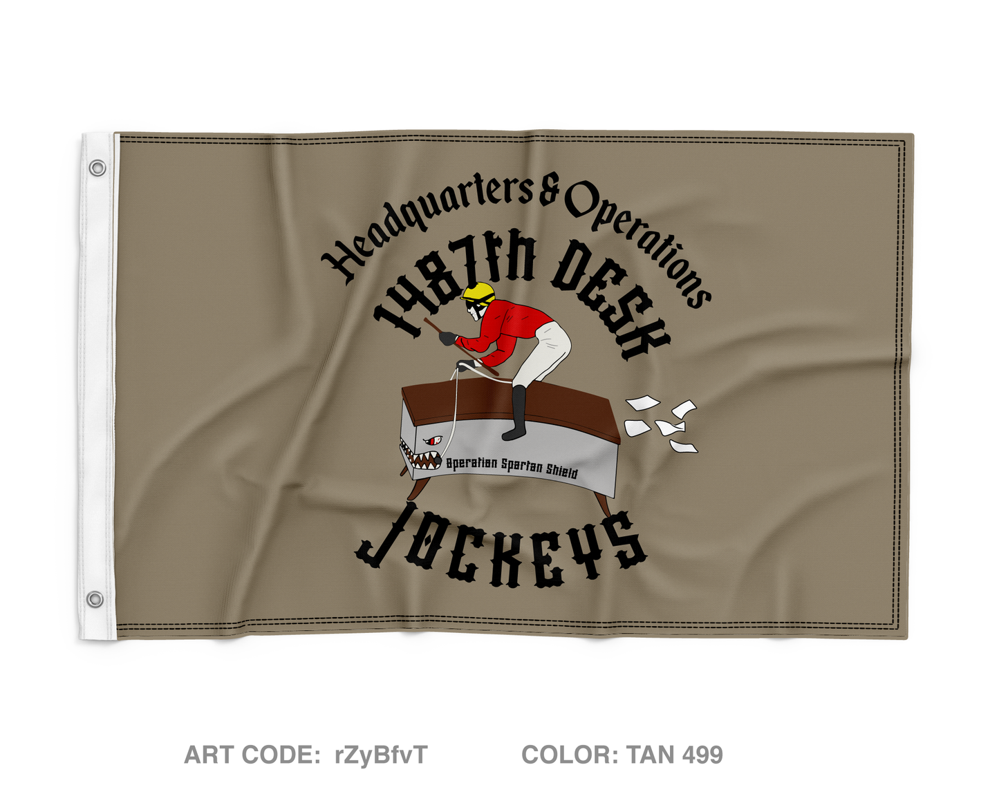 1487th Transportation Company - Headquarters/Operations Wall Flag - rZyBfvT