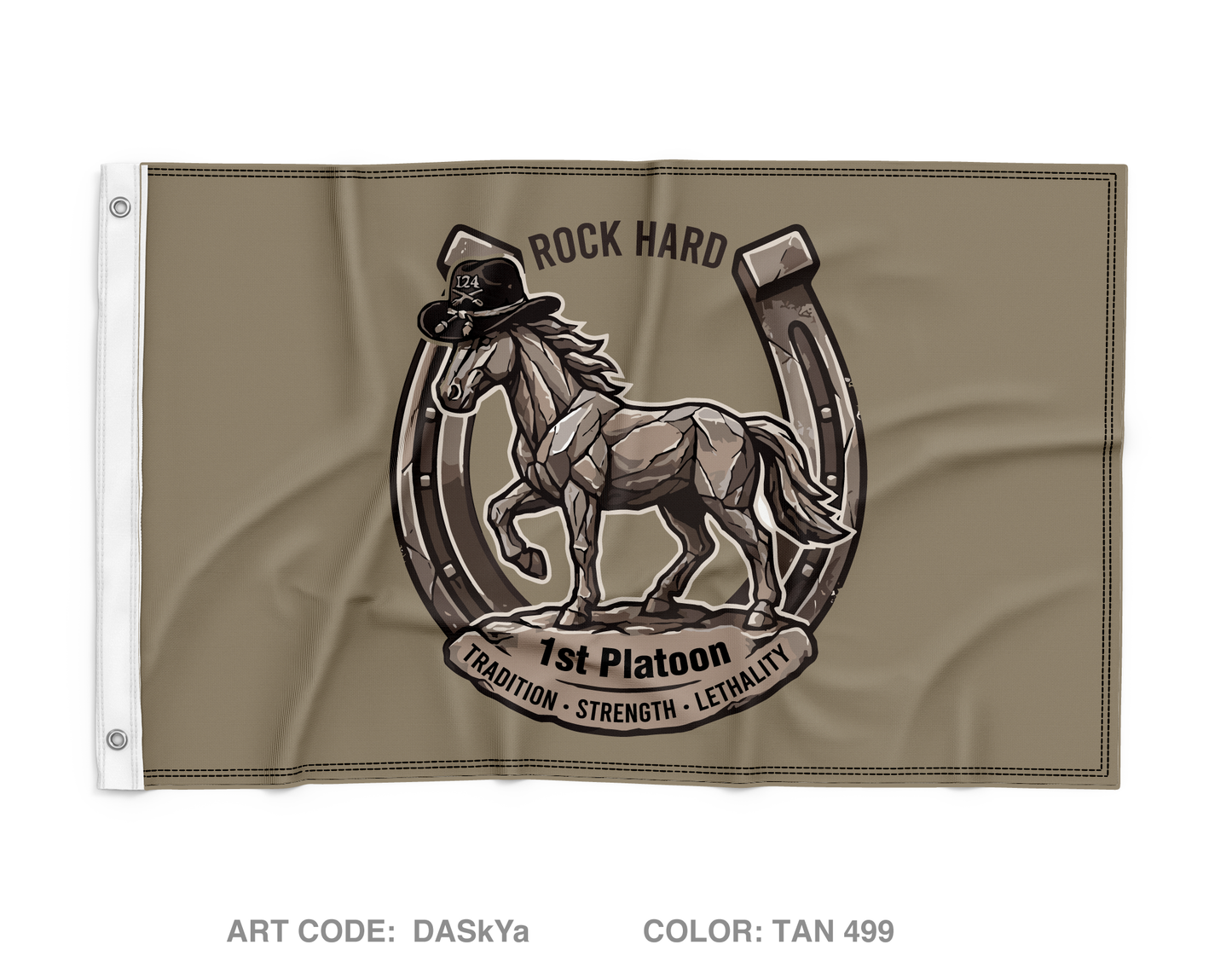 1st Platoon, Aztec Troop, 1-124 Wall Flag - DASkYa