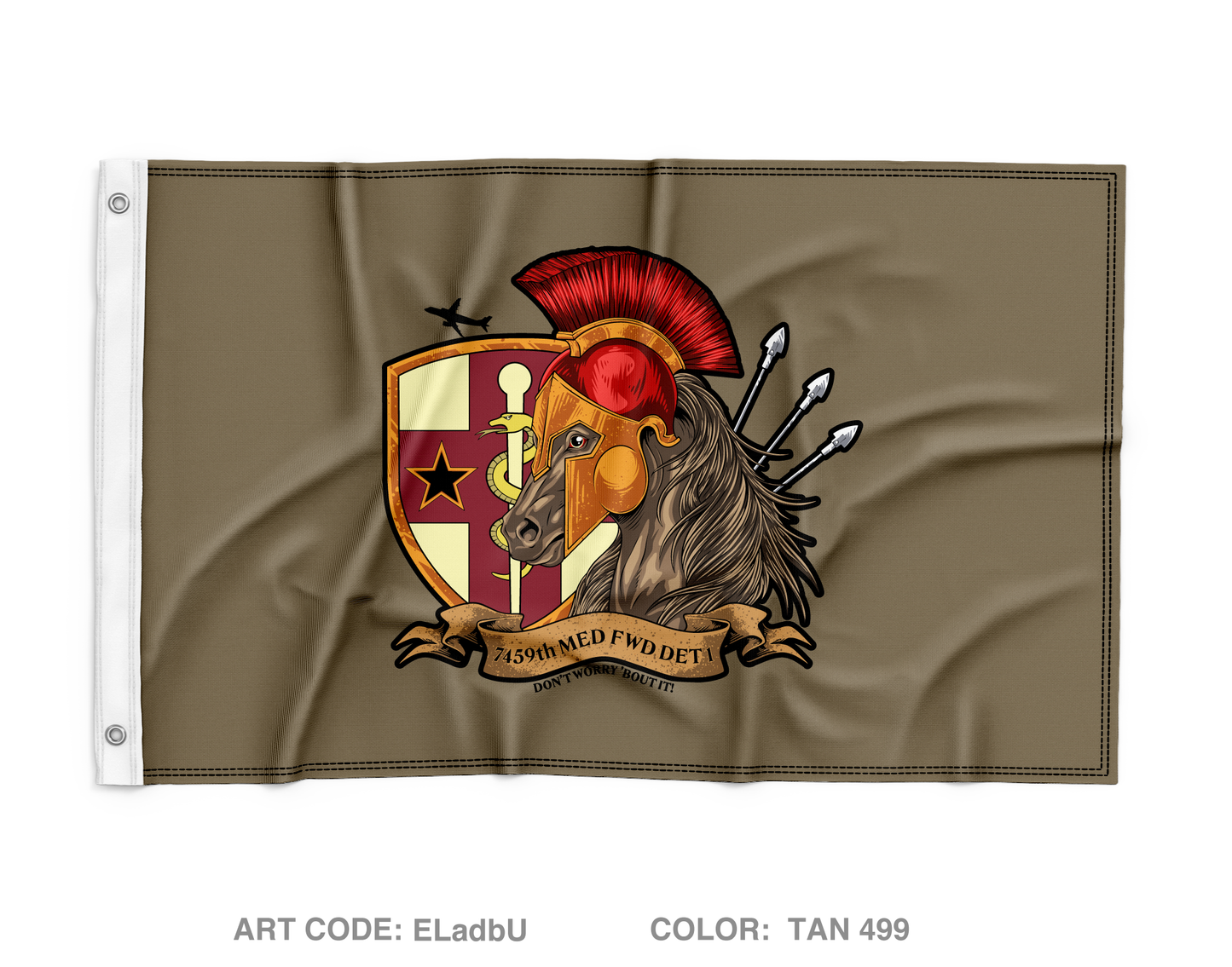 7459TH MED FWD DET 1 Wall Flag - ELadbU
