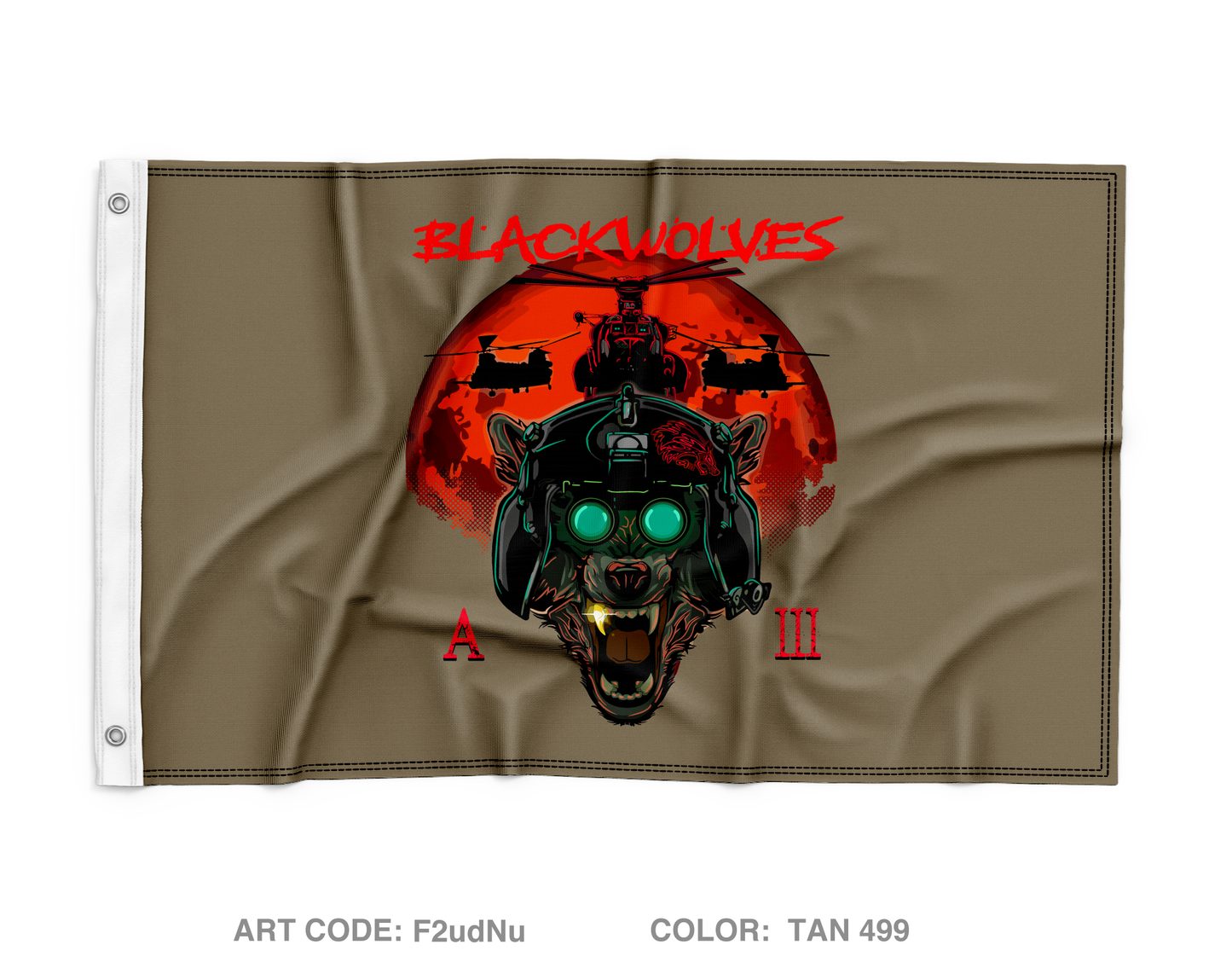 3/160th Wall Flag - F2udNu