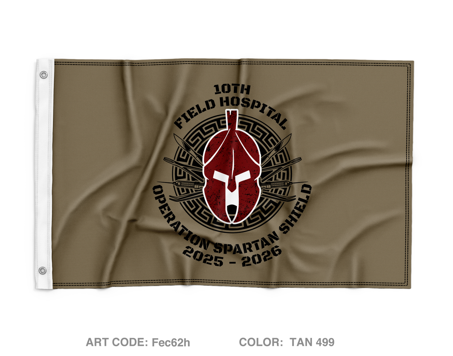 10th Field Hospital Wall Flag - Fec62h