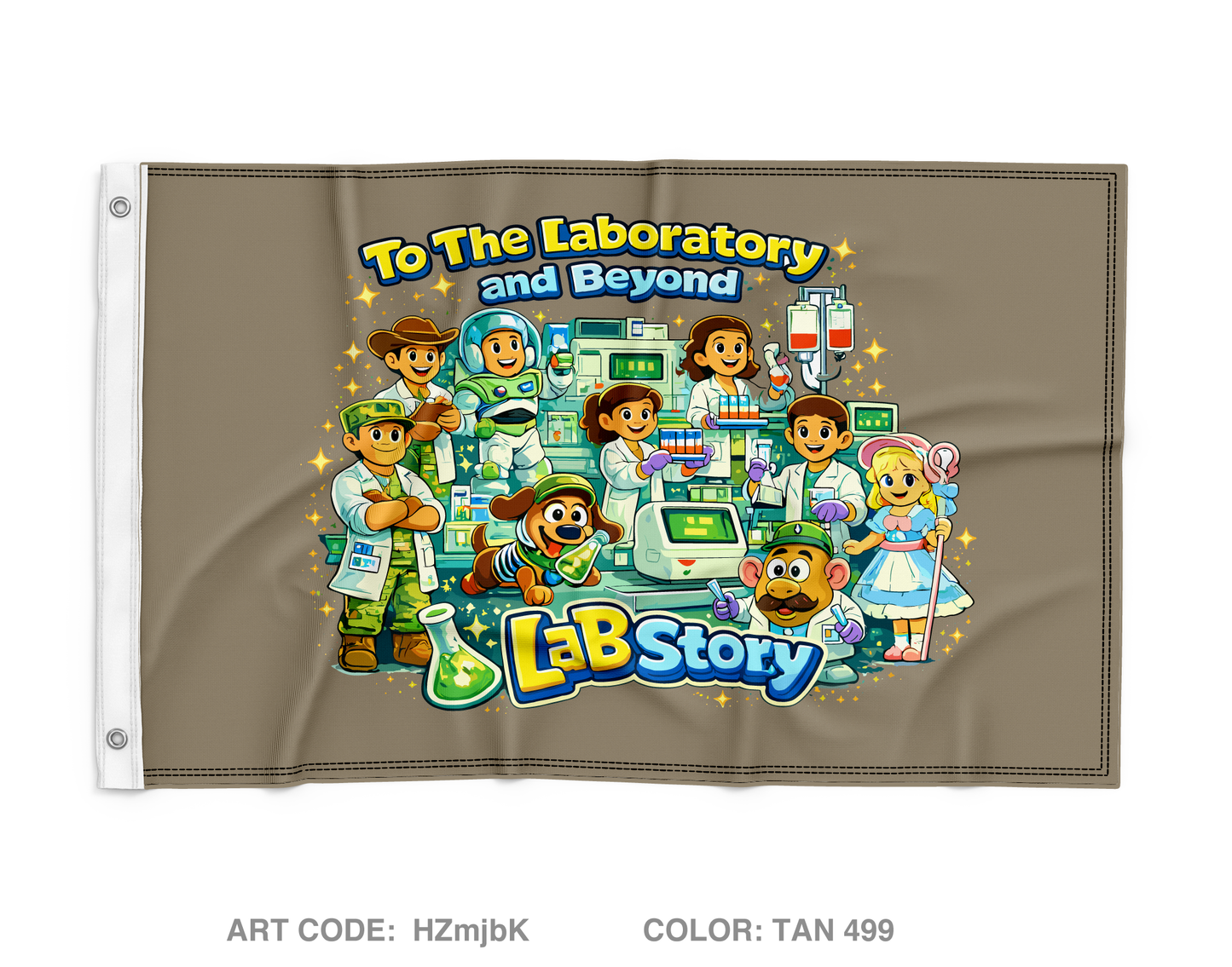 EACH LAB Wall Flag - HZmjbK