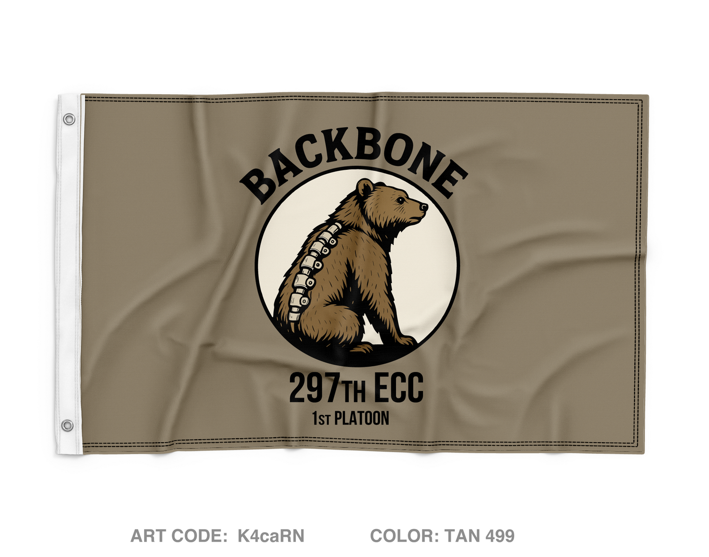 297 1st PLT Wall Flag - K4caRN