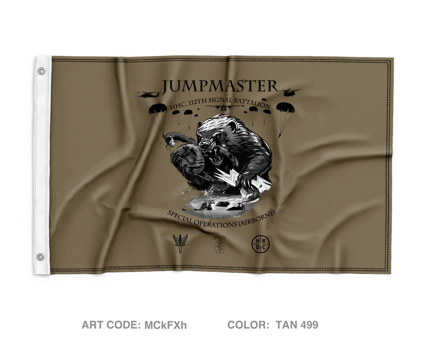 112th SIG BN Wall Flag - MCkFXh