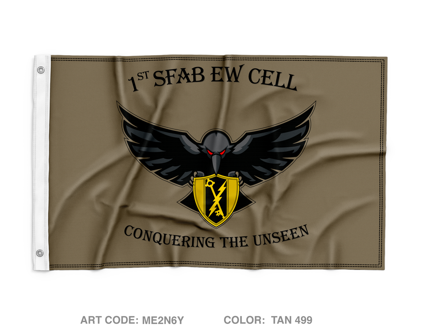 EW Cell, HHC , 1SFAB Wall Flag - ME2N6Y