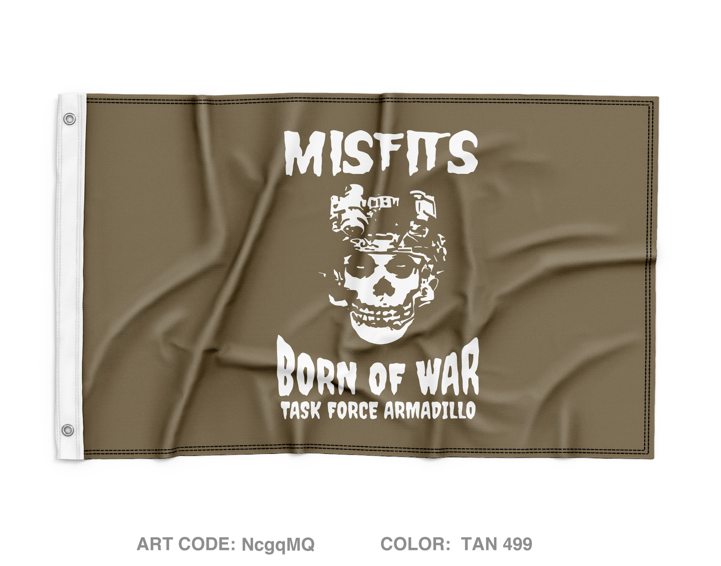 4th Platoon A-CO 1-32 Wall Flag - NcgqMQ
