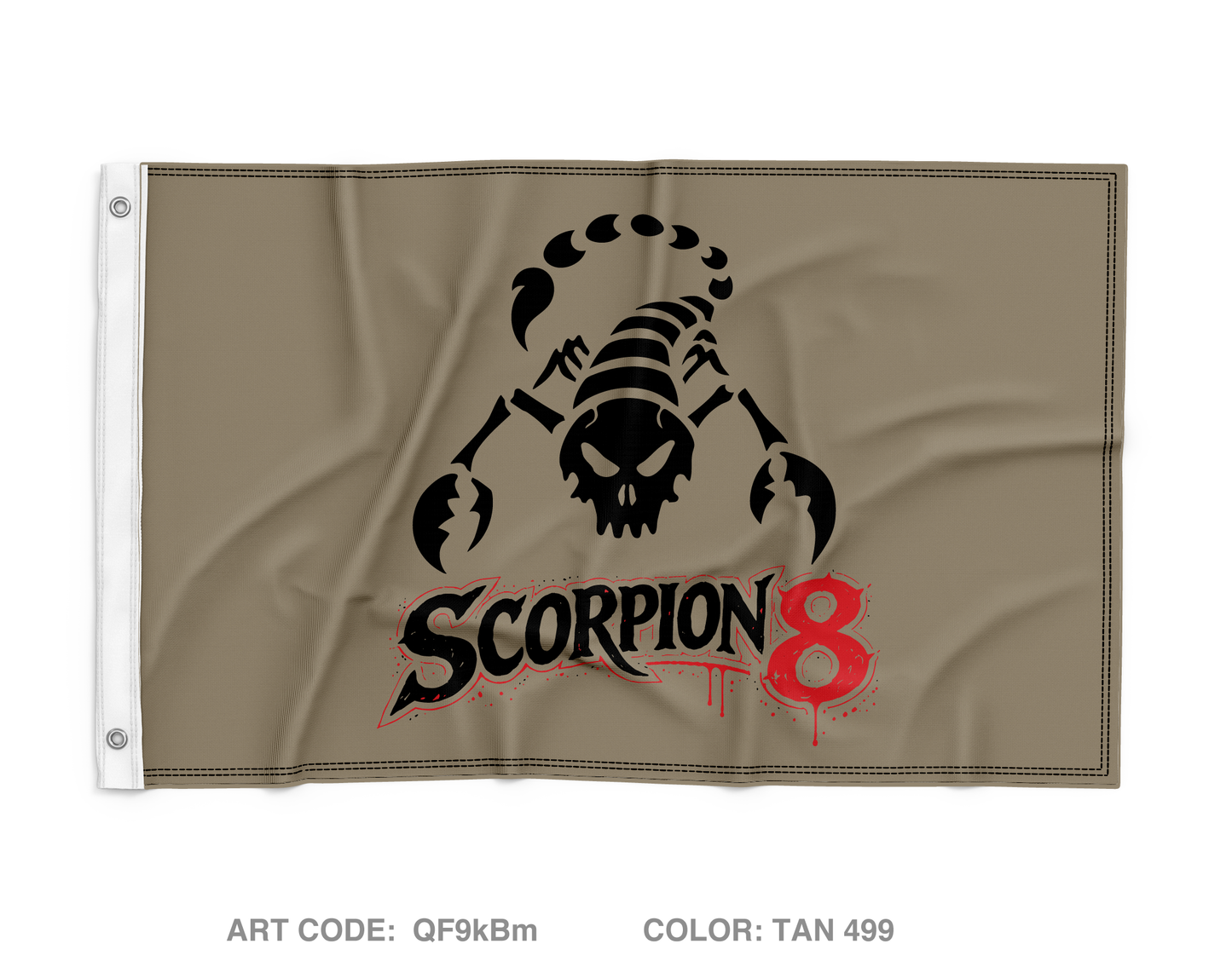 Scorpion 8 Wall Flag - QF9kBm
