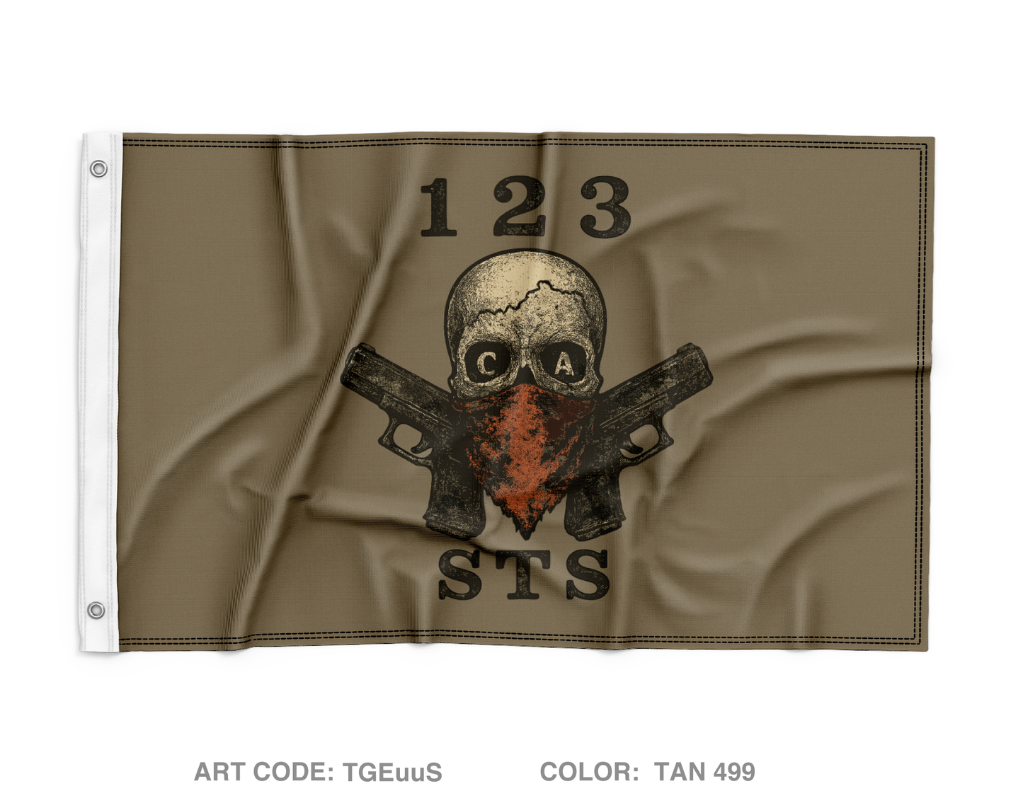 123 STS Wall Flag - TGEuuS