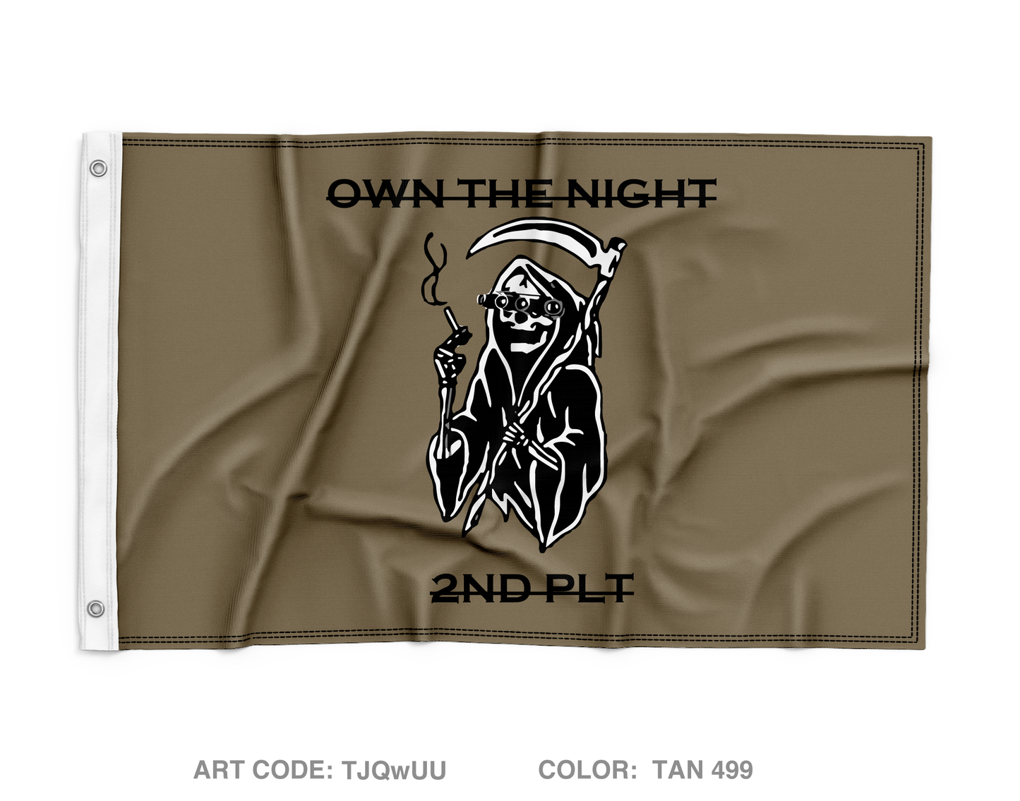 2nd PLT, A-CO, 2-502IN Wall Flag - TJQwUU