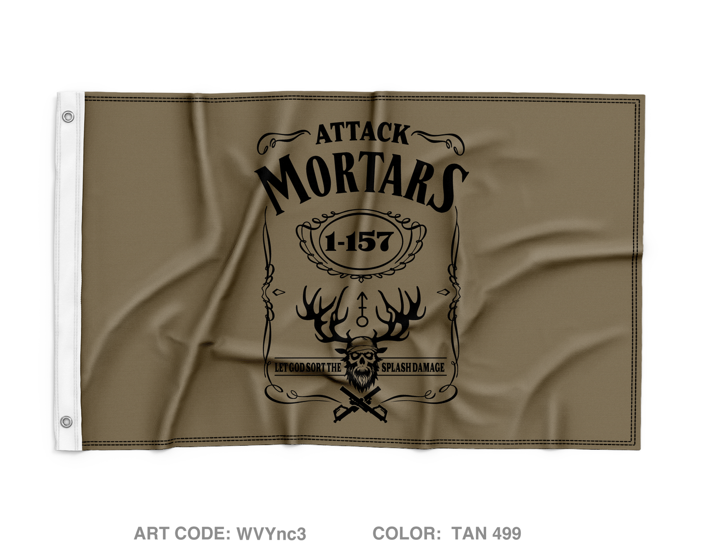 A CO Mortars 1-157 Wall Flag - WVYnc3