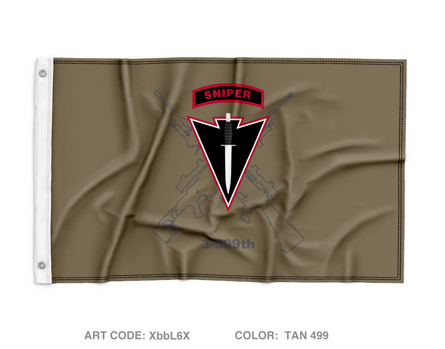 3-509 Sniper Section Wall Flag - XbbL6X