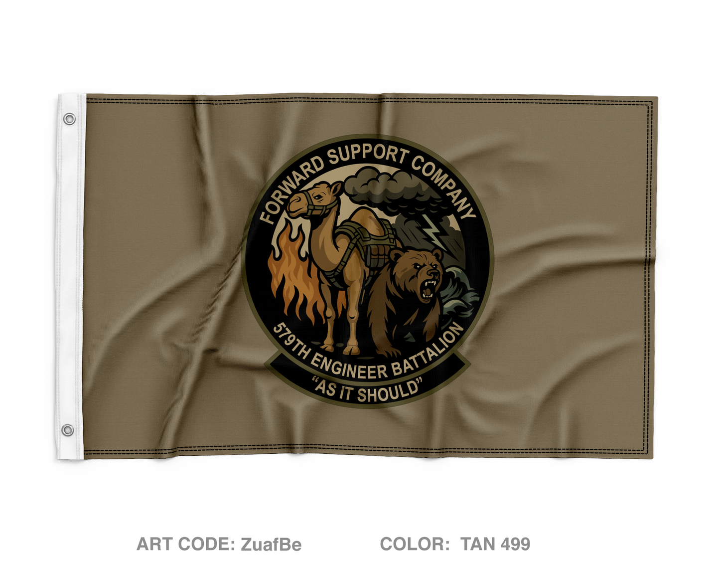 FSC 579 EN BN Fundraising Collection Wall Flag - ZuafBe