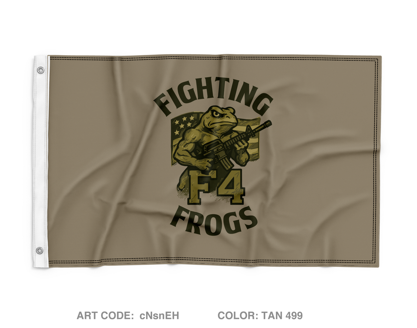 F4 Frogs Wall Flag - cNsnEH