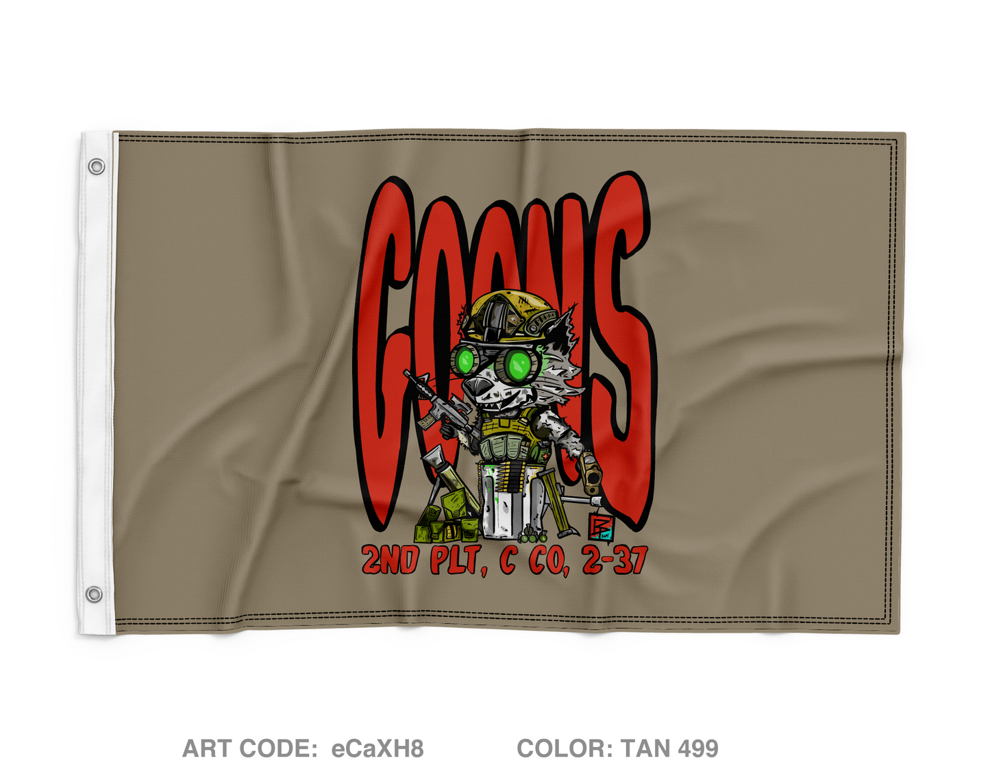 2nd Platoon "GOONS" Wall Flag - eCaXH8
