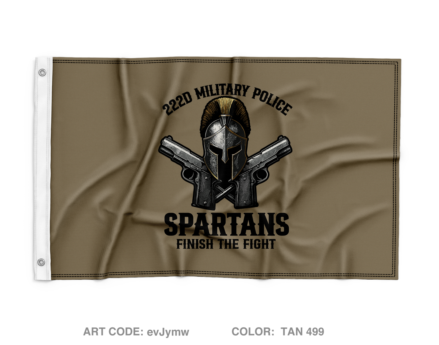 222 Military Police Company Fundraising Collection Wall Flag - evJymw