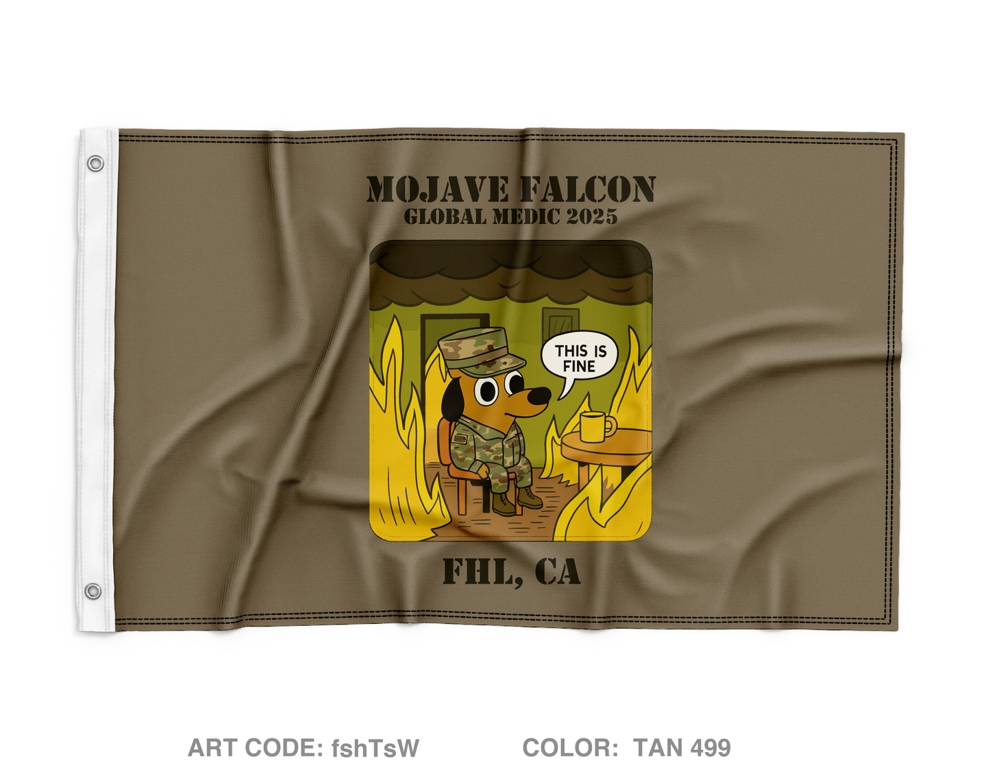 792 PM DET Wall Flag - fshTsW