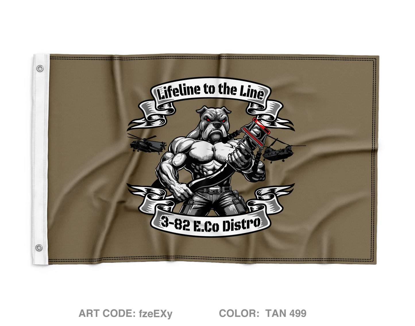 E. CO, 3-82 GSAB Wall Flag - fzeEXy