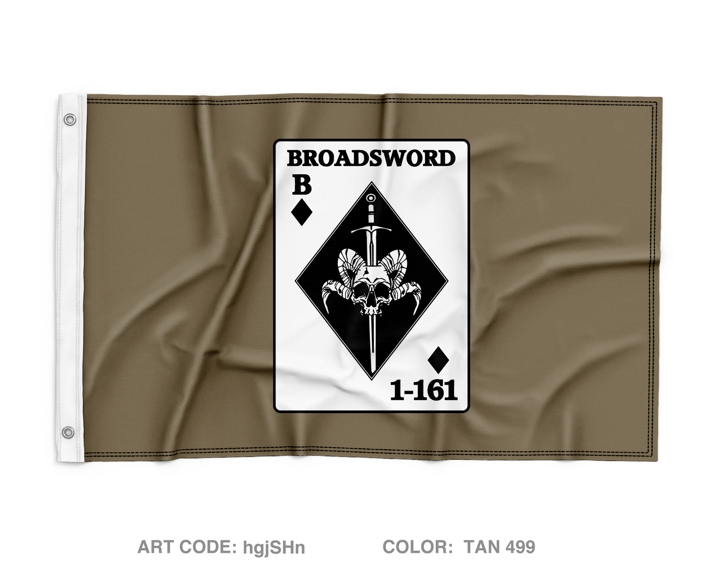 BOLD COMPANY, 1ST BN 161ST INFANTRY REGIMENT Wall Flag - hgjSHn