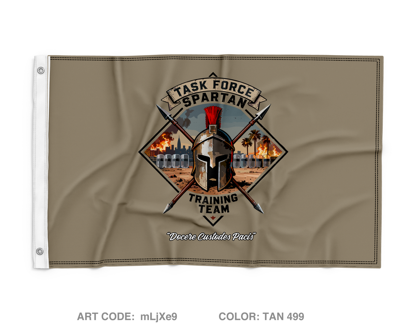 sk Force Spartan Training Team Wall Flag - mLjXe9