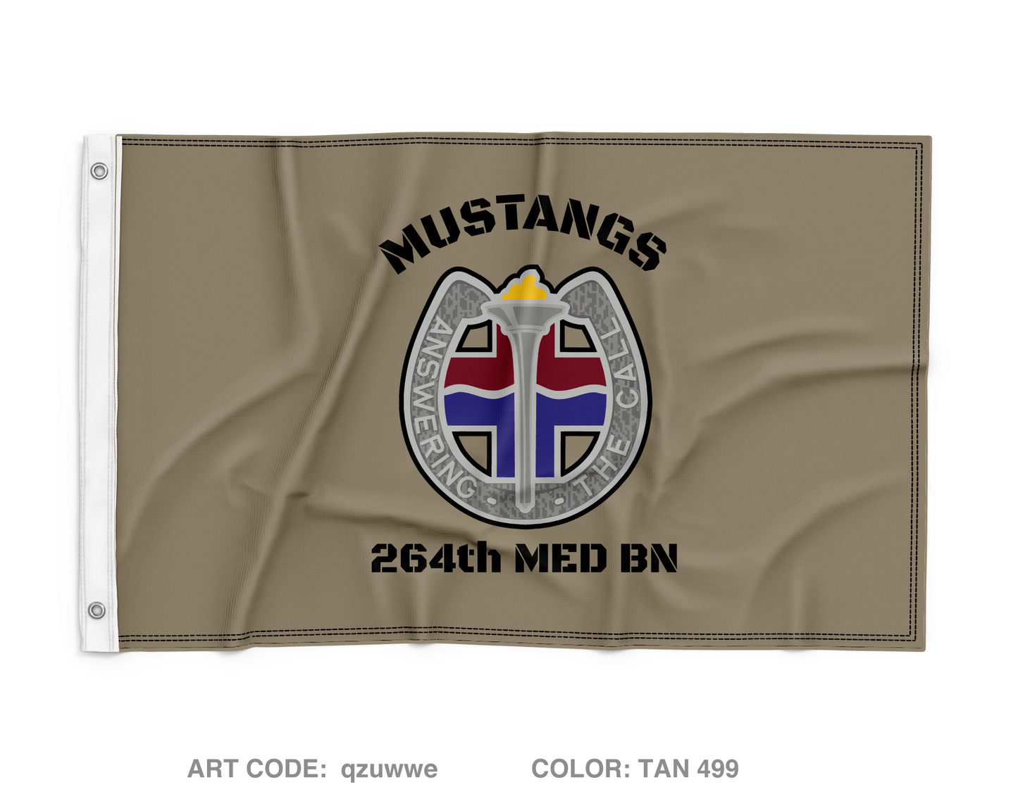 264th Medical Battalion Wall Flag - qzuwwe