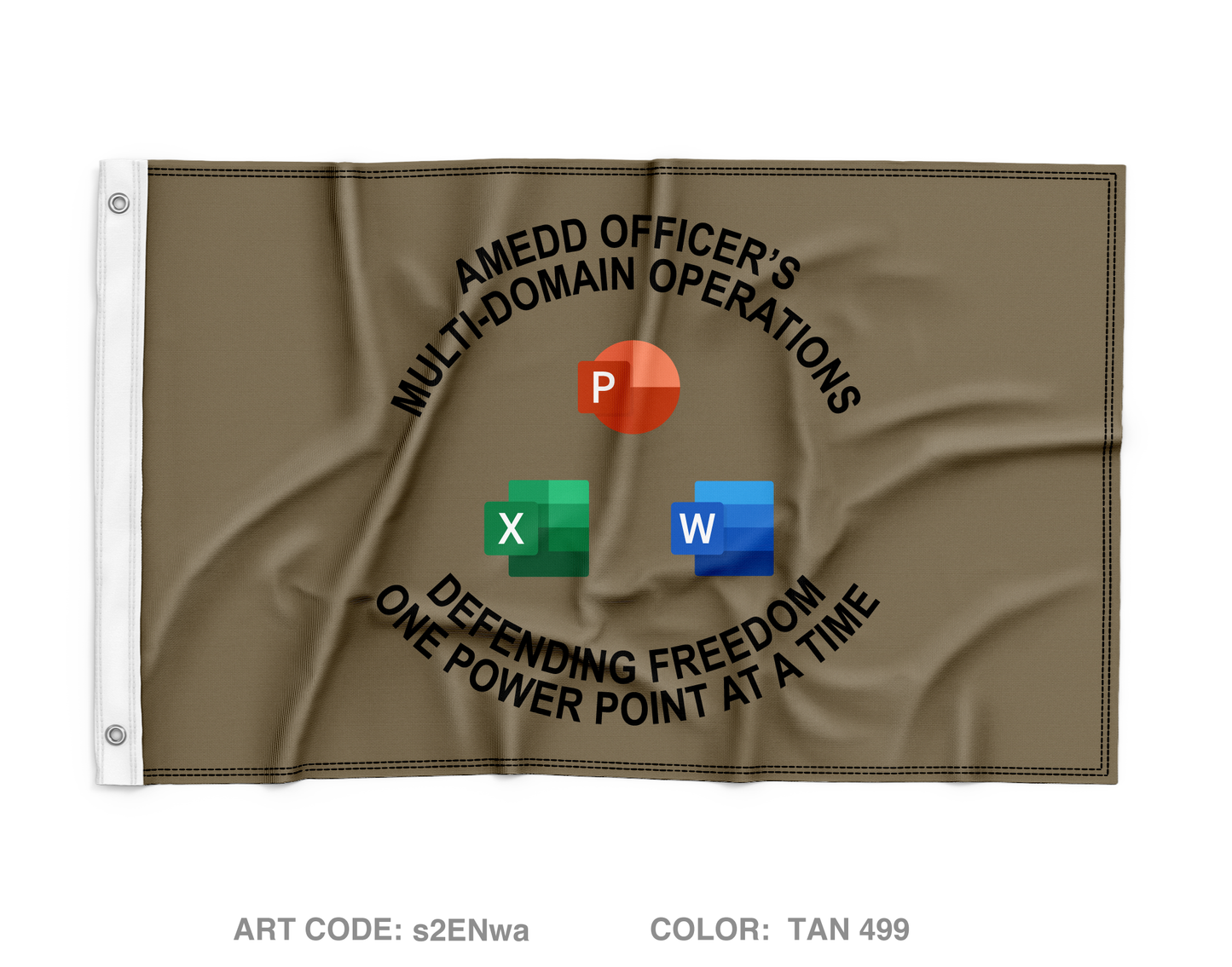 Captain's Career Course SG #2 Wall Flag - s2ENwa