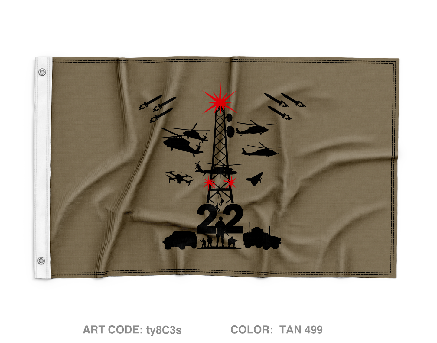 Tower 22 Store 1 Wall Flag - ty8C3s
