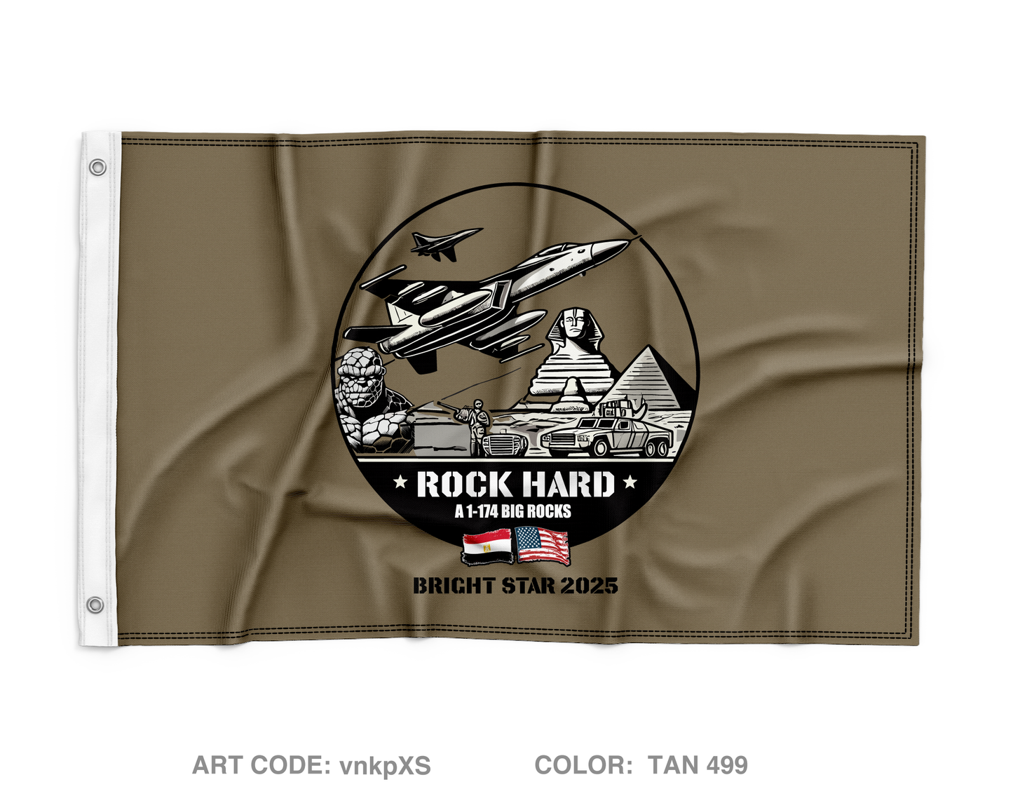 A 1-174th ADA Fundraising Collection Wall Flag - vnkpXS